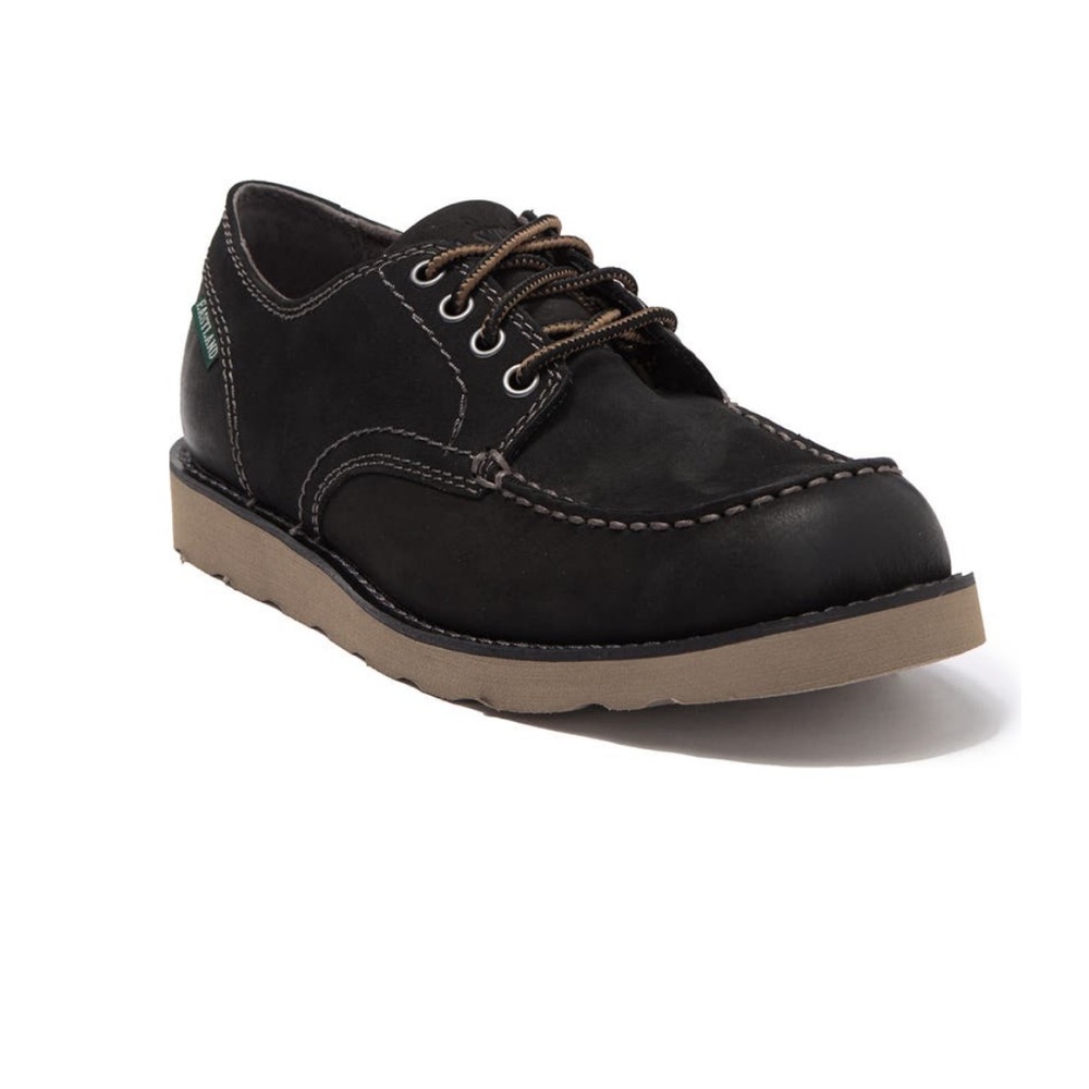 Eastland Lumber Down Oxford Moc Toe Casual Shoes Black Nubu 7426-01D
